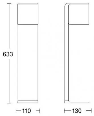 Steinel 055486 - LED Lampă exterior cu senzor LED/9,5W/230V IP44