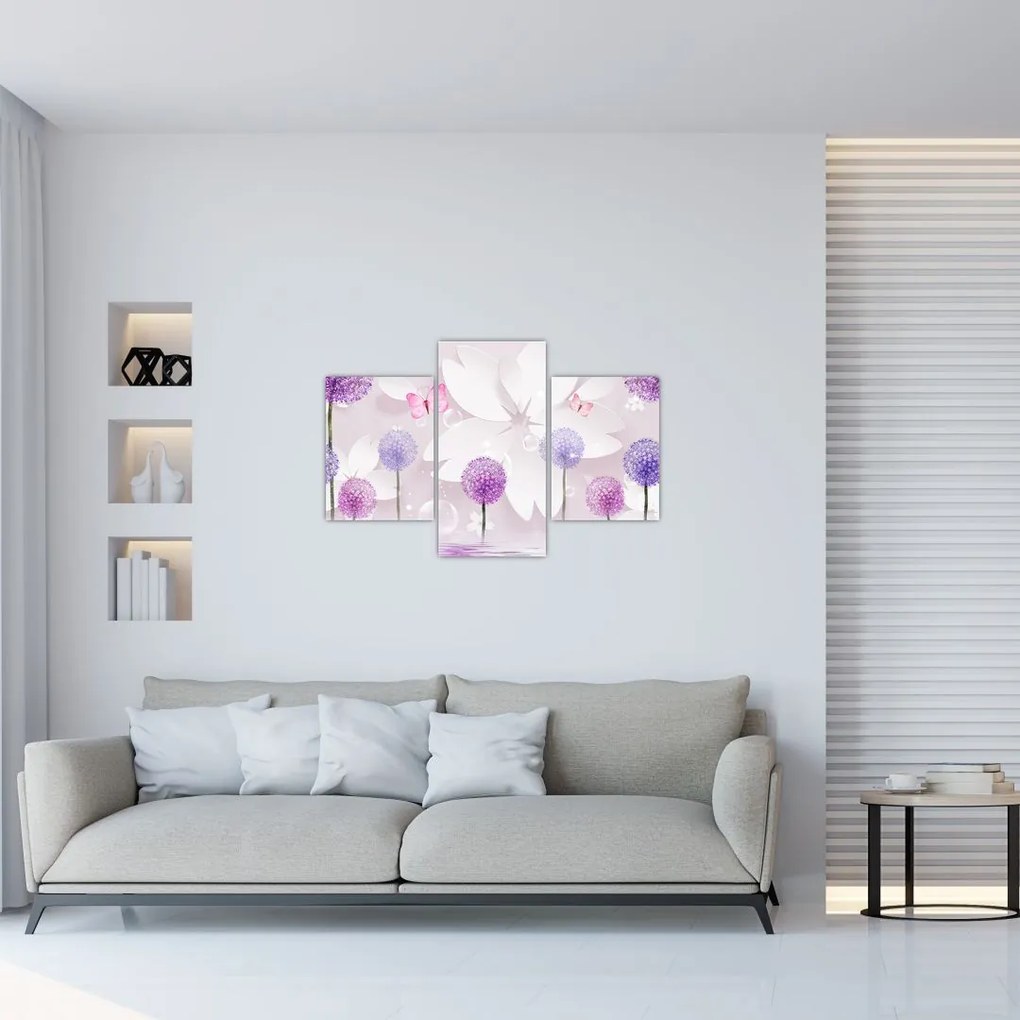 Tablou - Pe râul florilor (90x60 cm)