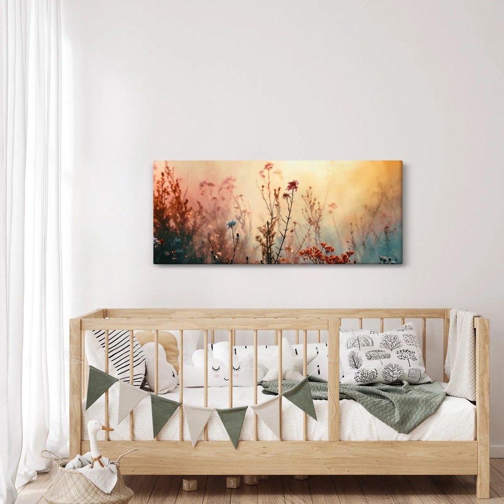 Tablou - Flori sălbatice (120x50 cm)