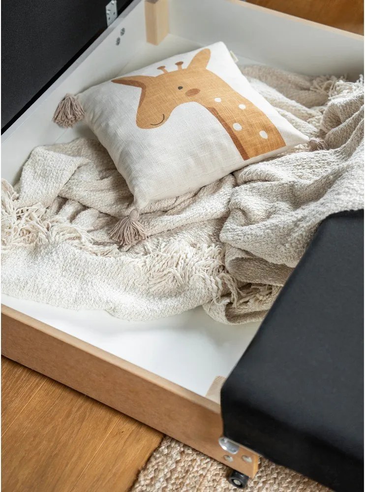 Canapea gri deschis extensibilă cu tapițerie din catifea 130 cm Ario – ELTAP