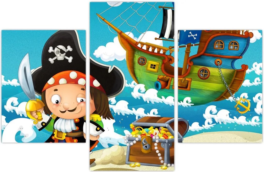 Tablou - Comoara piraților (90x60 cm)