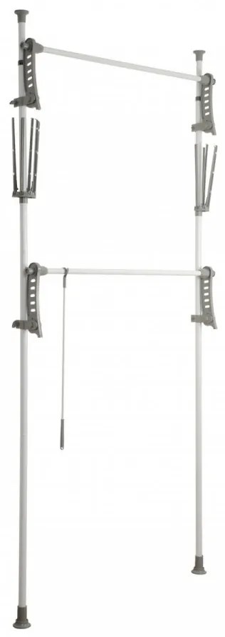 Suport pentru haine Herkules Twin, Wenko, 116 x 165 cm, extensibil, inox/polipropilena