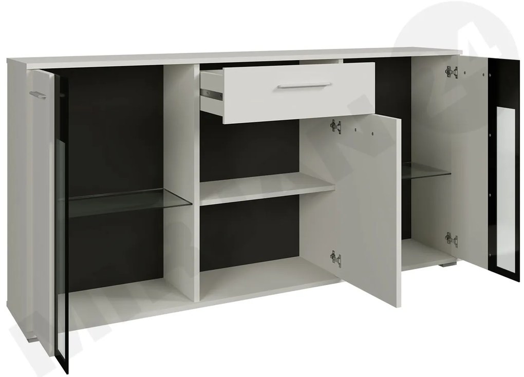 Comodă Fletcher (stejar sonoma) (iluminat LED). 1058391