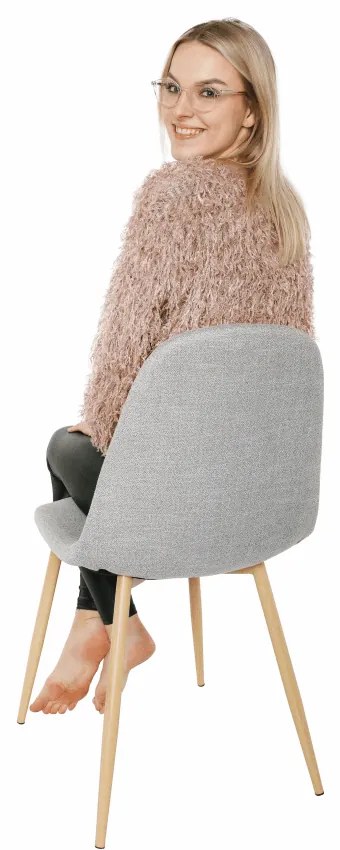 Scaun de sufragerie Laga (gri deschis). 808596