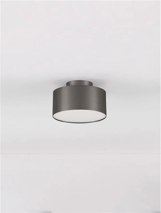 Spot LED aplicat diametru 14cm OZEN nickel negru, NVL-9695173