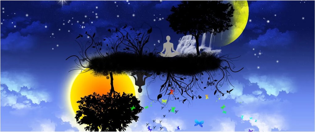 Tablou - Reflecția echilbrului (120x50 cm)