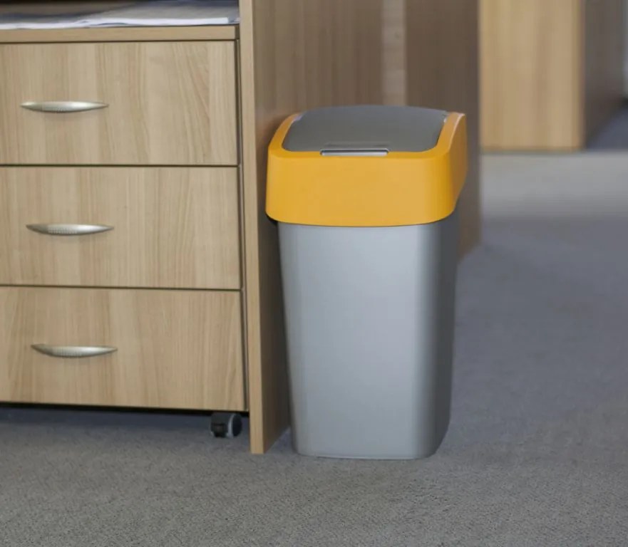 Coș de gunoi FLIPBIN 25l - galben CURVER