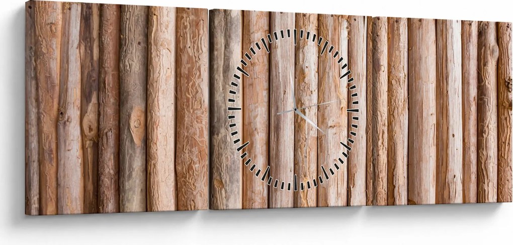 Tablou - Bambus (cu ceas) (90x30 cm)