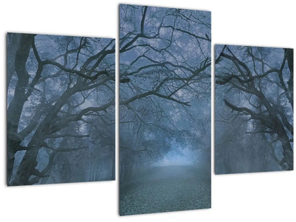 Tablou - Pădurea în ceață (90x60 cm)