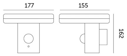Aplică LED solară cu senzor SOLARIS3 LED/5,5W/3,7V 4000K IP44