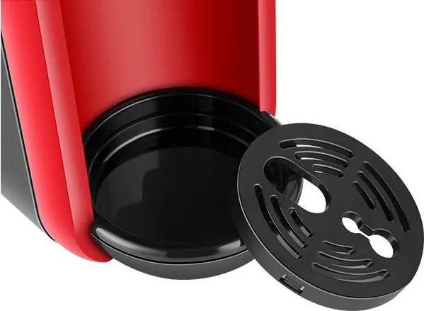 La mâna a doua: Espressor cafea macinata si capsule 8в1 Oliver Voltz OV51171B5, 1450W, 19 bar, Negru/Rosu