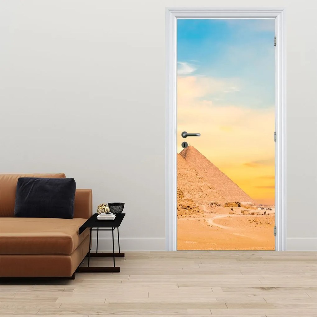 Fototapet pentru ușă - Piramide din Egipt (95x205cm)