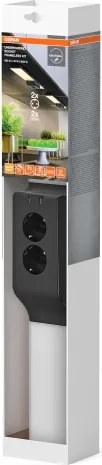 Osram - Lampă LED dimerizabilă pentru montaj sub dulap, cu prize, UNDERCABINET LED/10W/230V, negru