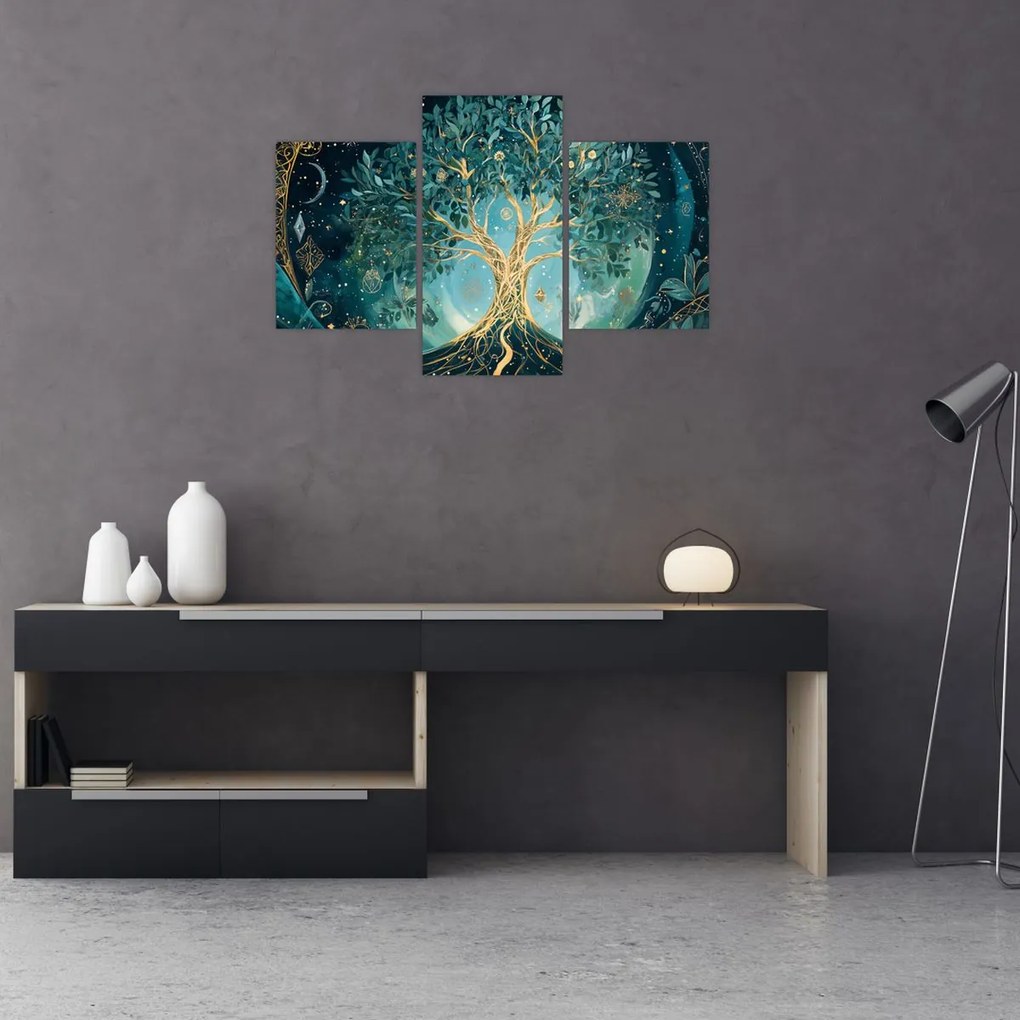 Tablou – Arborele vieții în univers (90x60 cm)