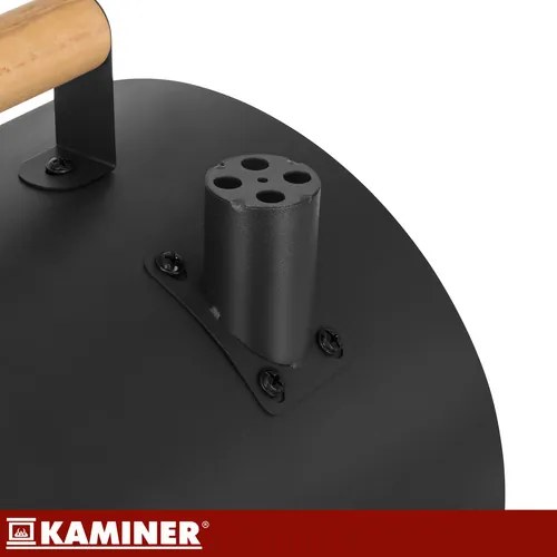 Grătar turistic cu cărbune cu capac