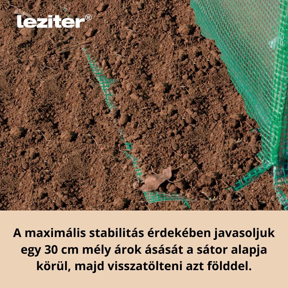 Cort din folie 200x200x300 cm cu cadru ranforsat + folie