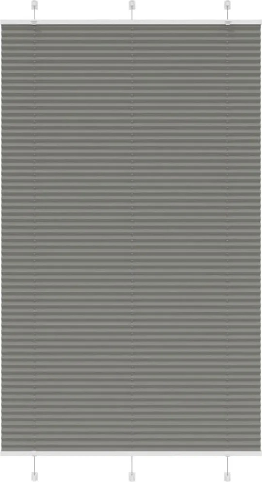 vidaXL Jaluzea plisată Antracit 120x200 cm Lățime țesătură 119,4 cm