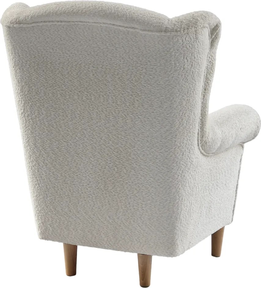 Fotoliu, textil crem Coral, CHARLOT