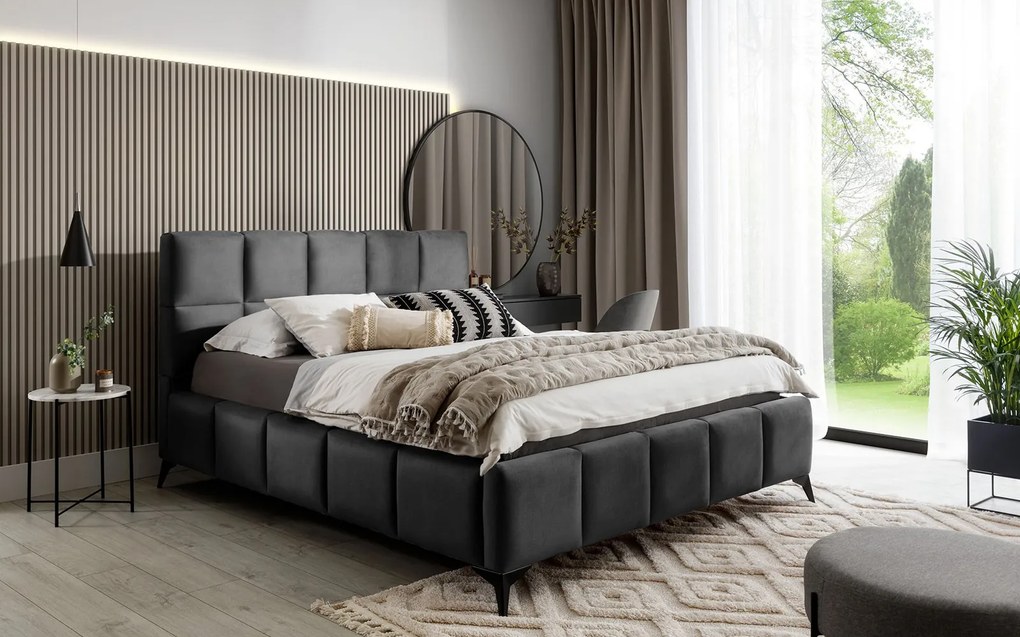 Pat lemn masiv Mist 180x200 Material Nube 06 Mobarta