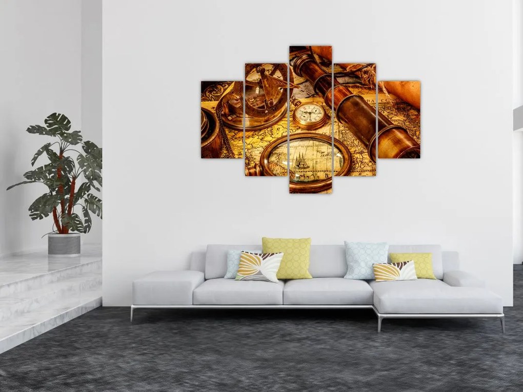 Tablou - uneltele itorice ale marinarior (150x105 cm)