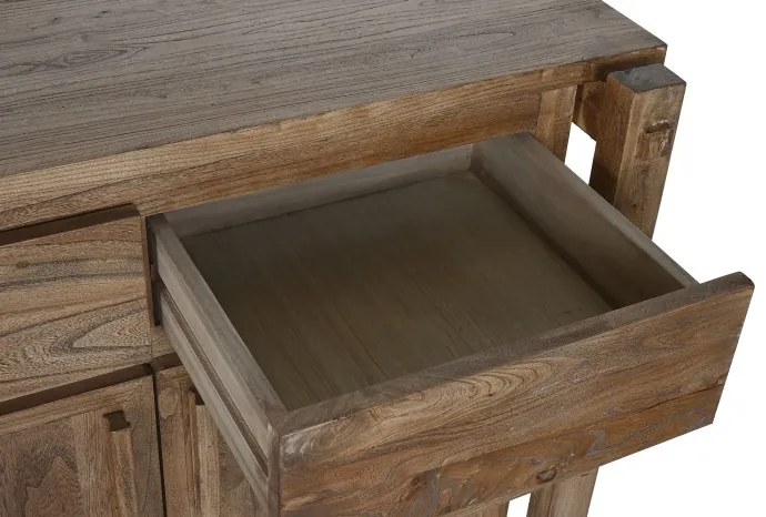 Bufet, natur, din lemn de ulm reciclat, Castrel