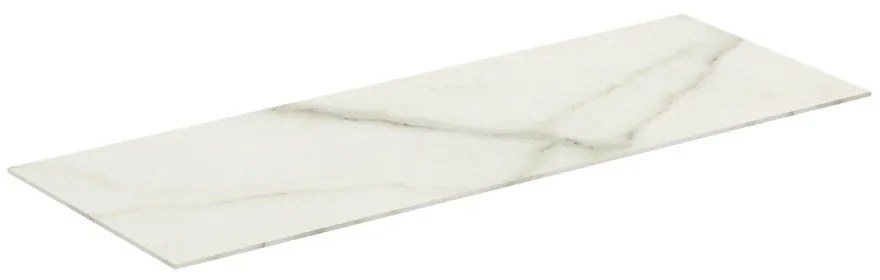 Blat ceramic pentru lavoar Ideal Standard Atelier Conca finisaj alb marmura 100 cm