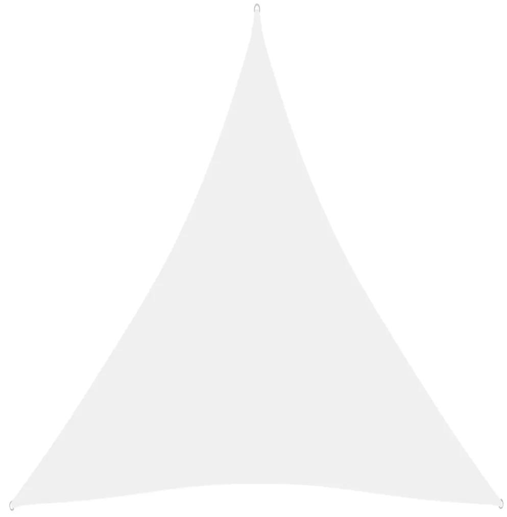 Parasolar, alb, 5x7x7 m, tesatura oxford, triunghiular Alb, 5 x 7 x 7 m
