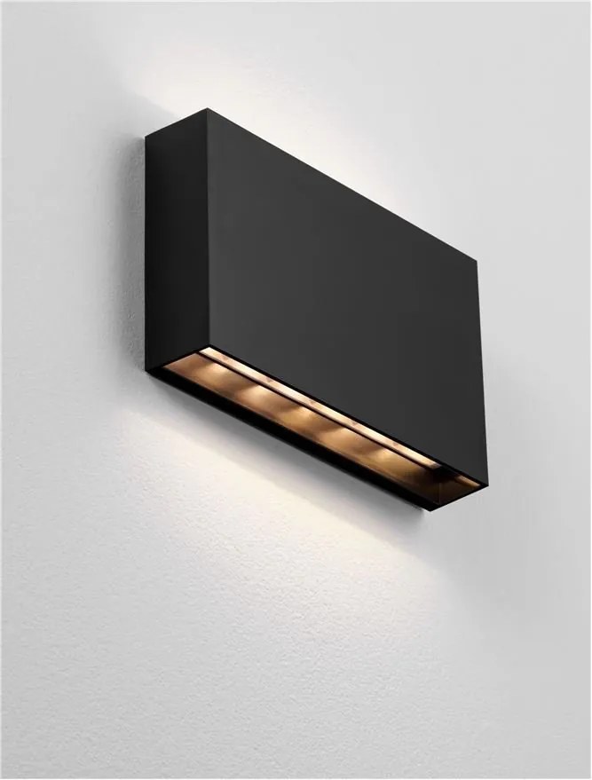 Aplica LED iluminat exterior ambiental IP65 YOKO II negru