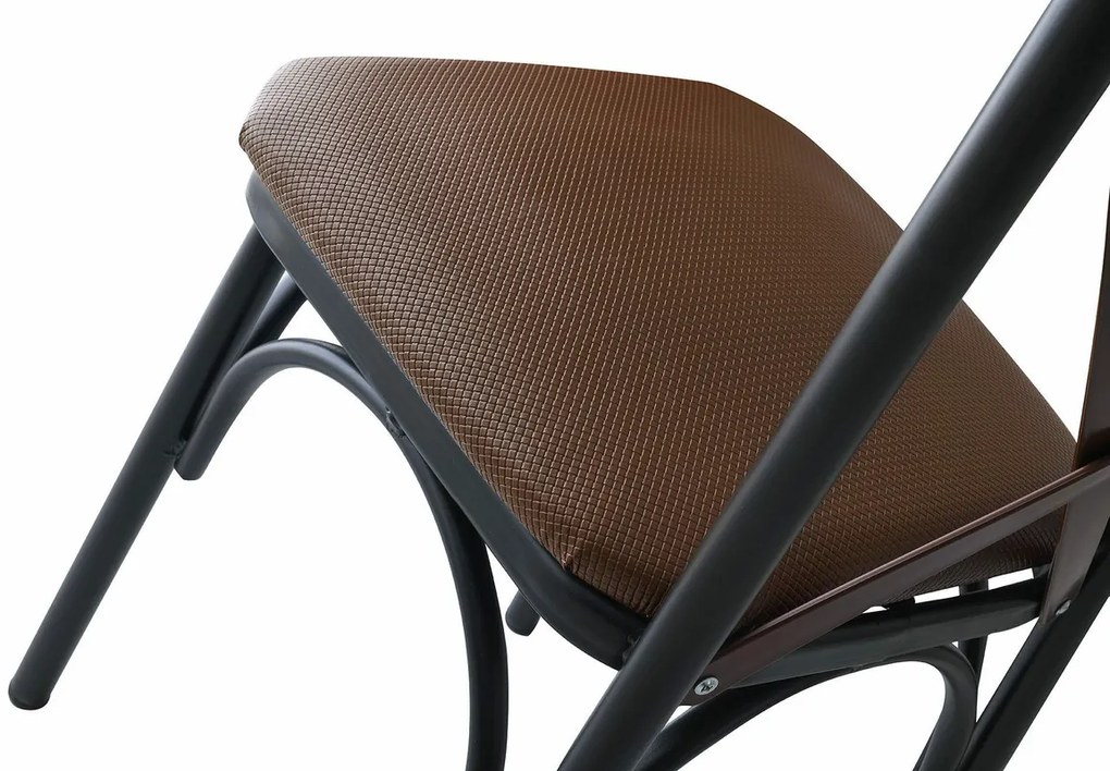 Set de scaune de sufragerie Ekol Brown, 4 buc.