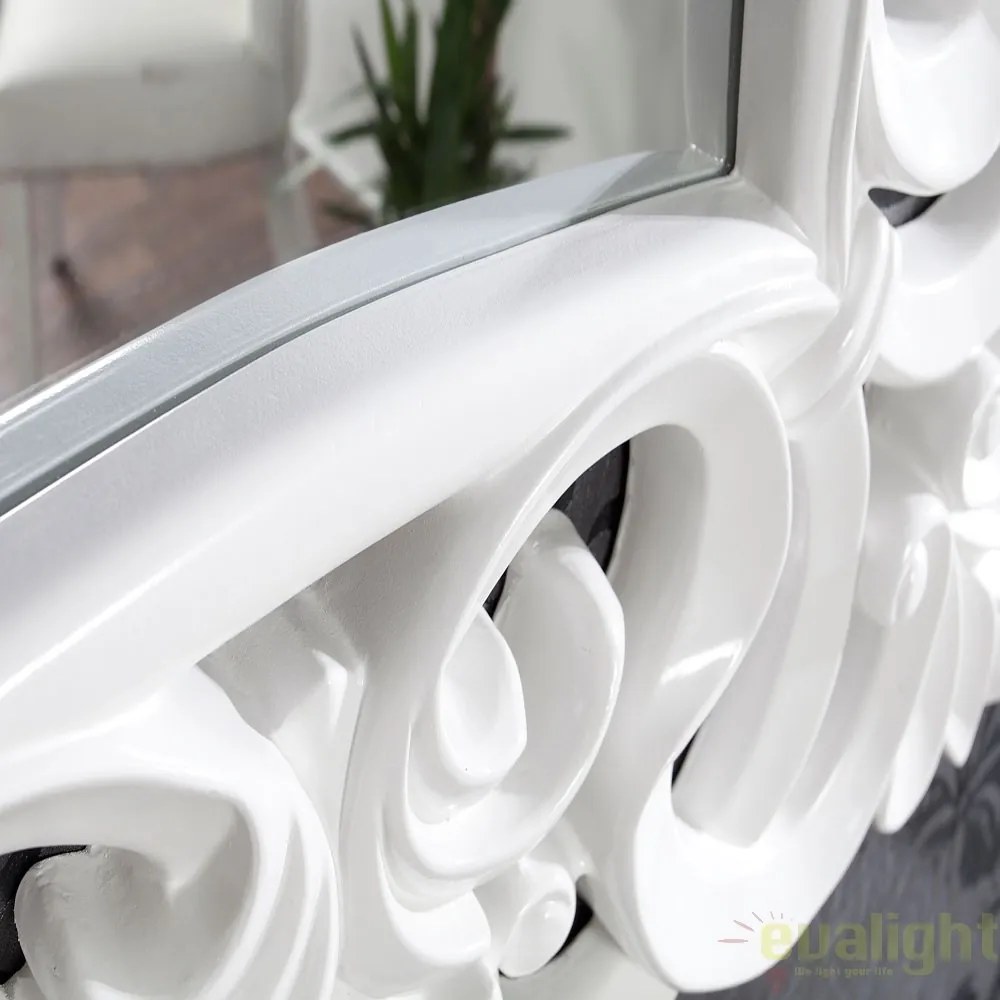 Oglinda decorativa eleganta design clasic Venice alba A-15628 VC