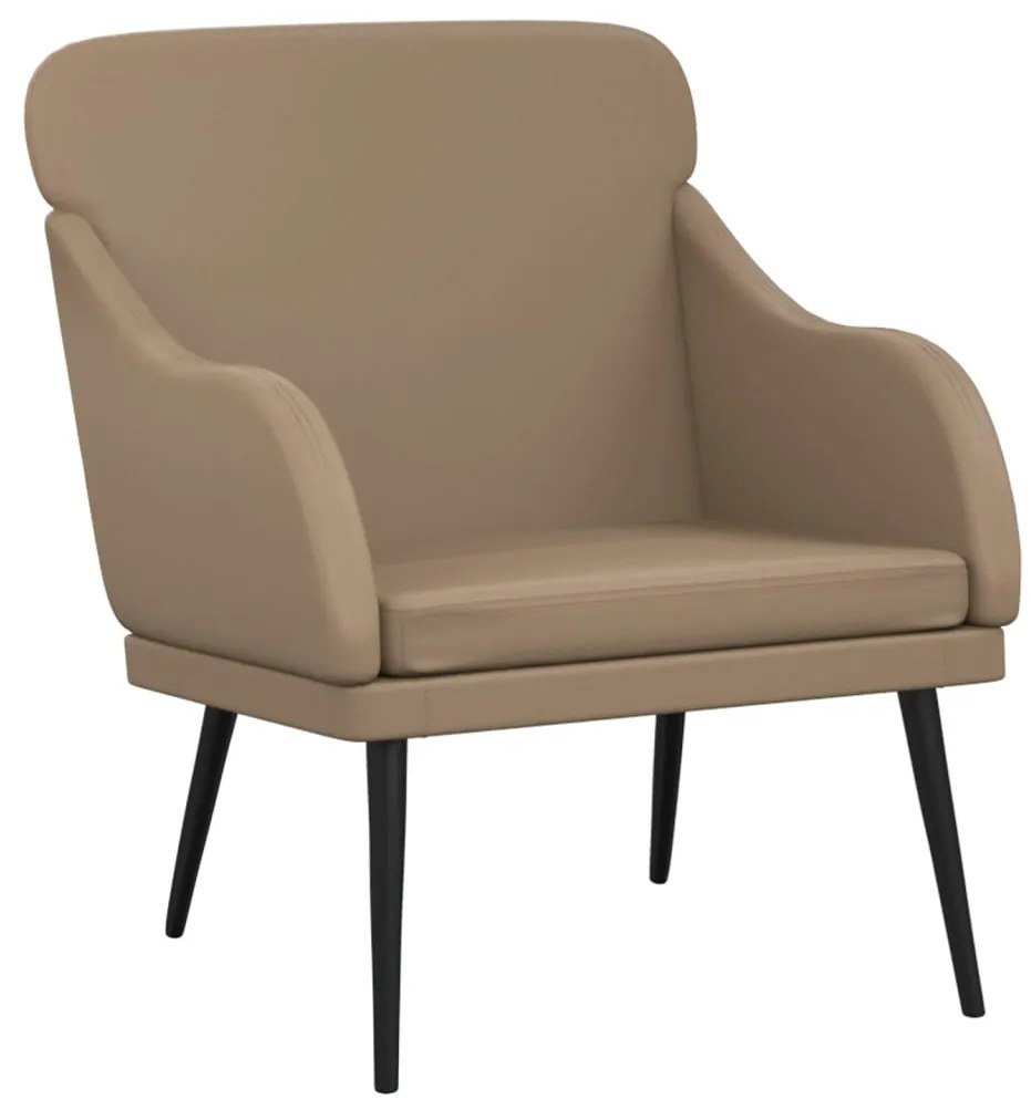 351429 vidaXL Fotoliu, cappuccino, 63x76x80 cm, piele artificială