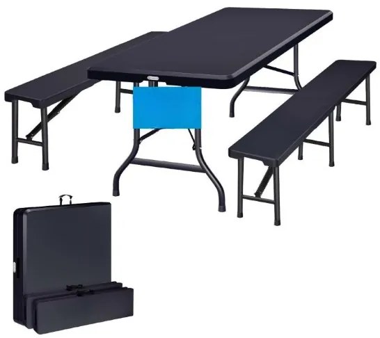 Deuba Set de bere 183 cm - antracit