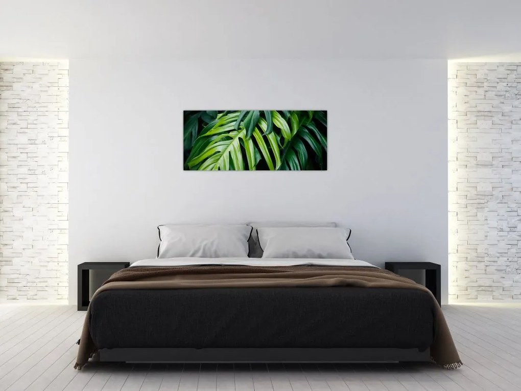 Tablou - Frunze tropicale (120x50 cm)