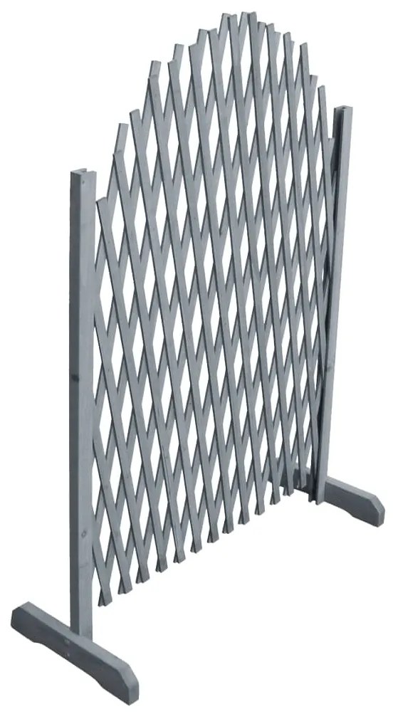 vidaXL Gard din spalier, gri,1,8 x 1 m, lemn masiv de brad