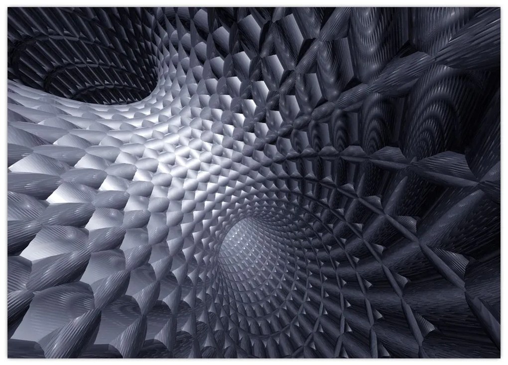 Tablou pe sticlă - Abstract 3D (70x50 cm)