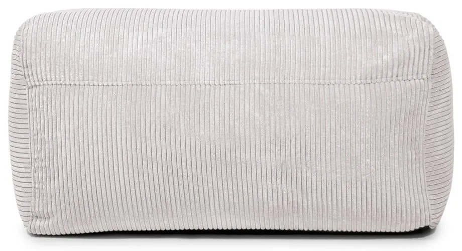 Fotoliu bean bag negru cu tapițerie din catifea reiată Plus 100 Lounge – SLOWDOWN