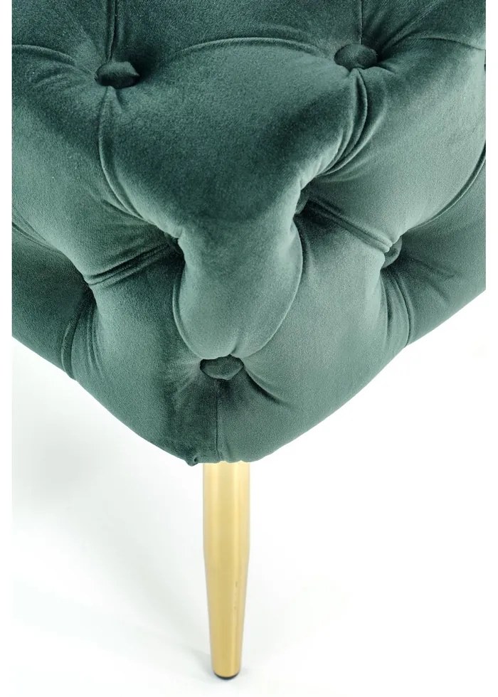 Scaun Athena, verde inchis / auriu