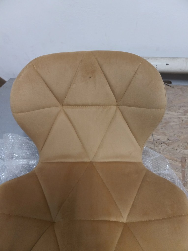 REDUCERE Scaun de birou mustar AVOLA VELVET II. calitate