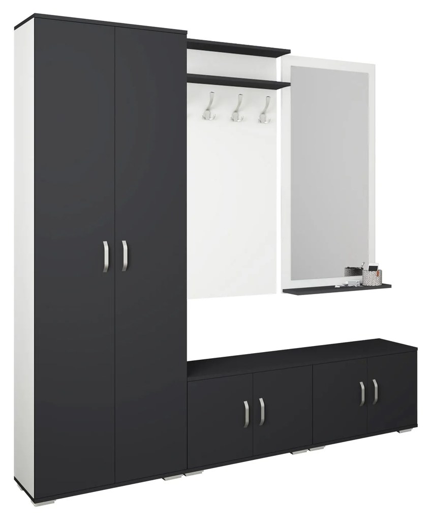 Set Hol Como V5, Antracit/Alb, L 200 cm