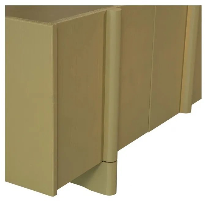 Comodă TV kaki din lemn de pin 200x53x46 cm Basu – WOOOD