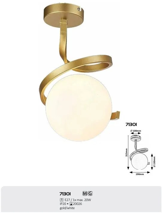 Plafoniera design modern Sarabi