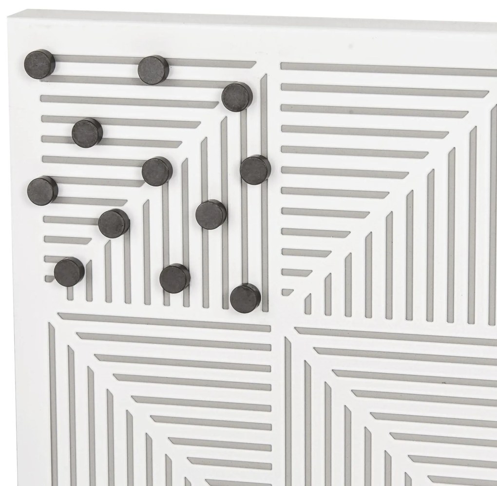Tablă metalică perforată TRIGON + magneţi 