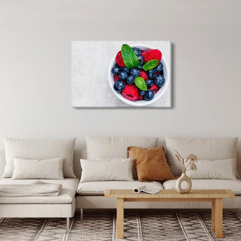 Tablou - bol cu fructe de pădure (90x60 cm)