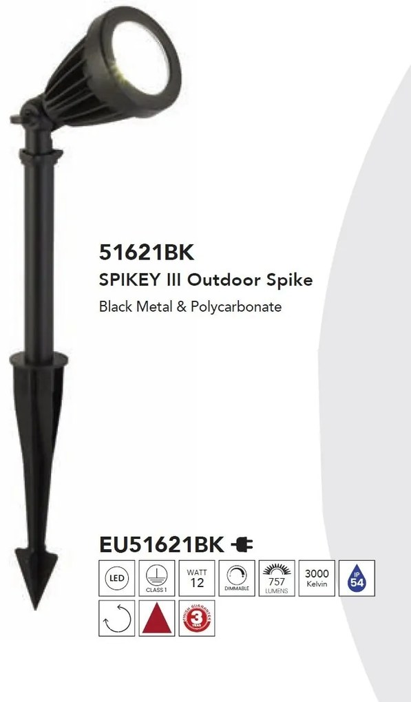 Tarus cu proiector LED de exterior IP54 Spikey II