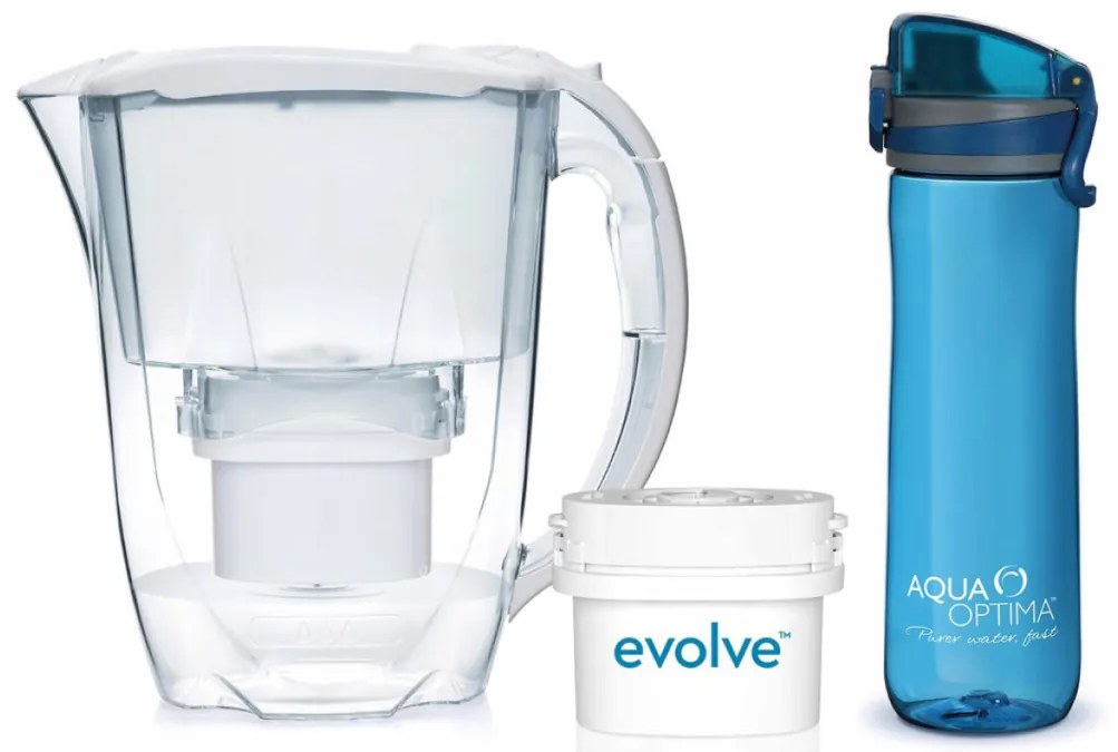 Aqua Optima Oria 2,8 l-es víztartály, 60 napos szűrő, 600 ml-es vizes palack