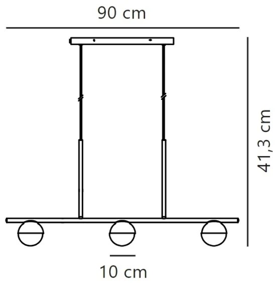 Lustră pe cablu Nordlux CONTINA 3xG9/5W/230V negru