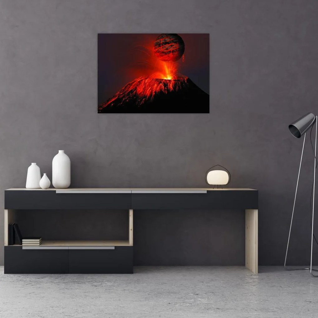 Tablou cu vulcan (70x50 cm), în 40 de alte dimensiuni noi