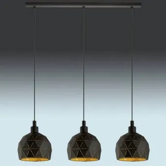 Suspensie vintage 3 becuri E27 Roccaforte 97846 Eglo