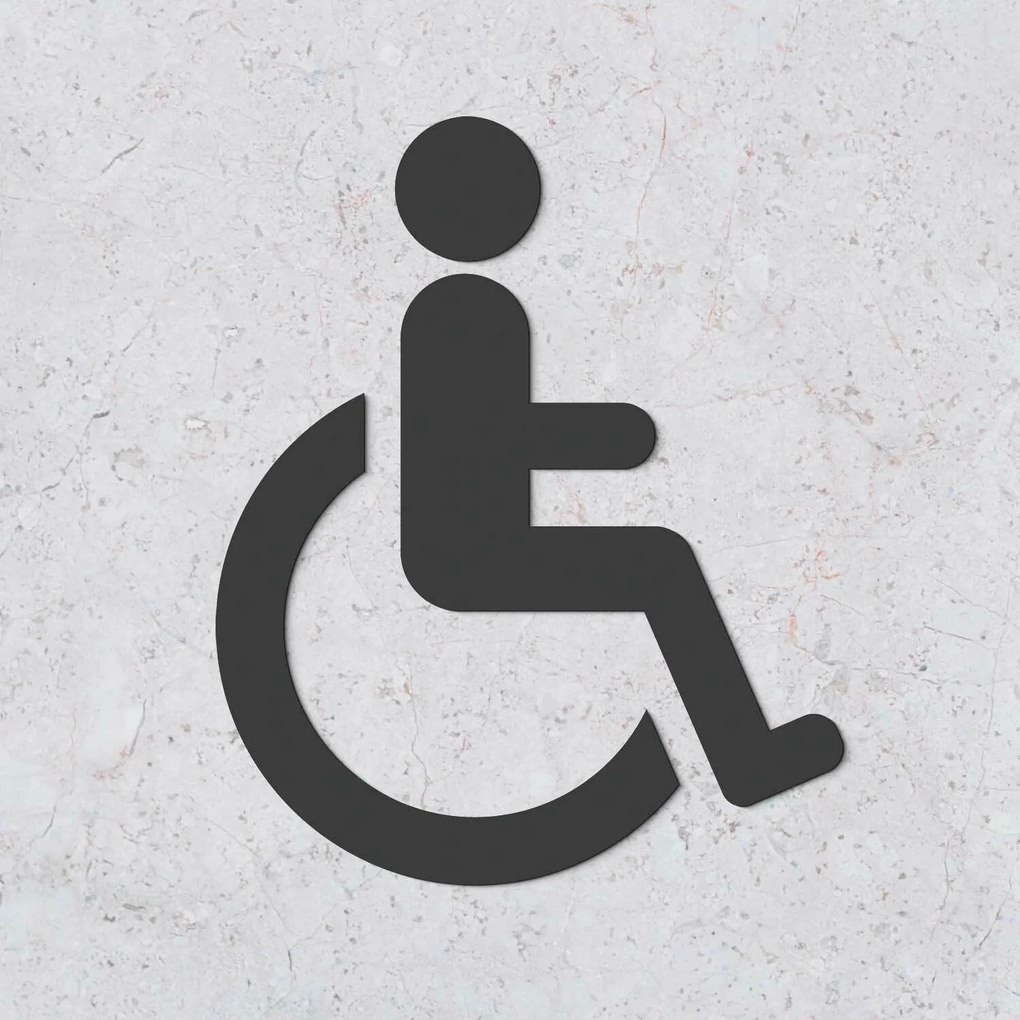 DUBLEZ | Semn indicator din lemn pentru ușă - Persoane cu dizabilități