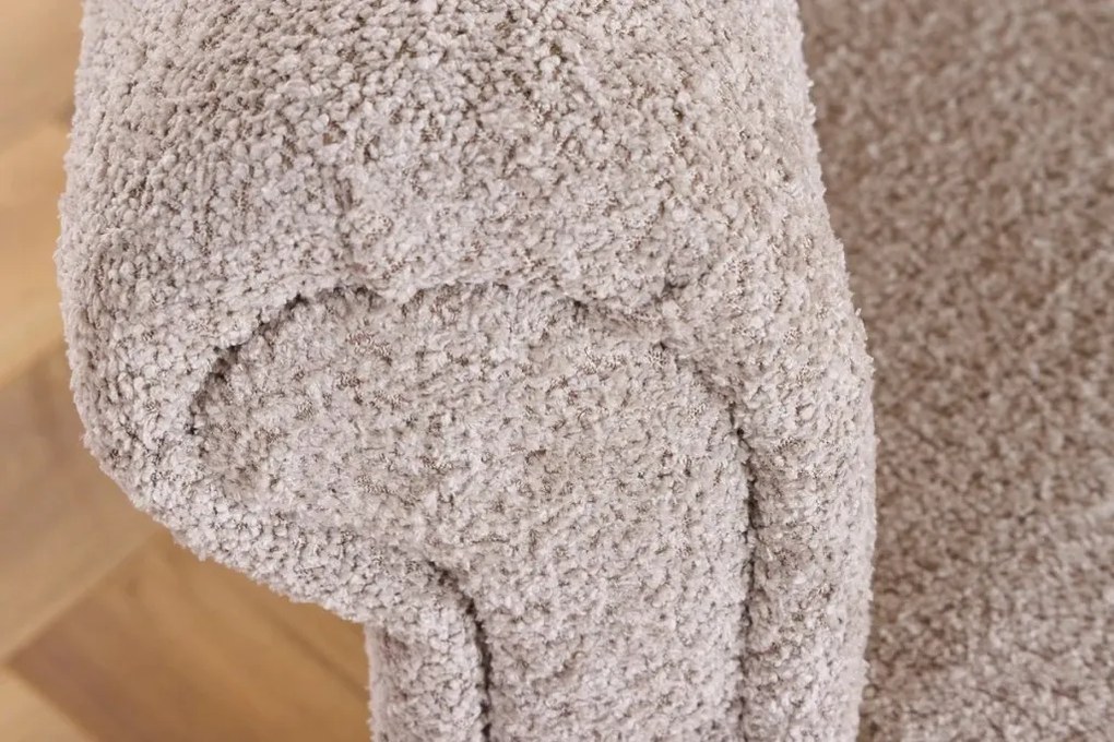 Canapea extensibila, Tesatura Boucle Greige, Maison Belle Affaire 220cm A-44236 VC